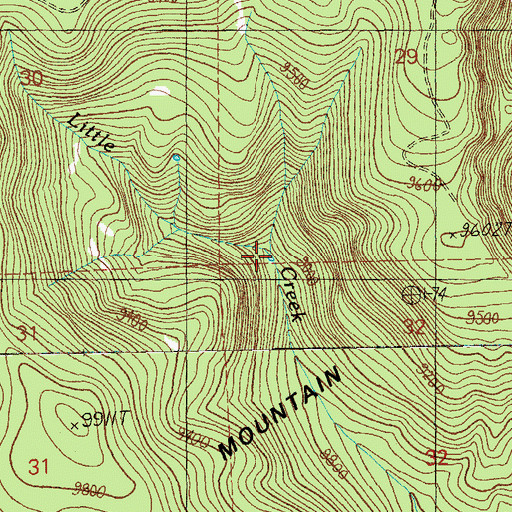 Topographic Map of Section 29 Tank, AZ