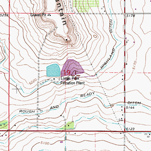 Topographic Map of Longs Peak Number 2 Dam, CO