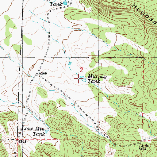 Topographic Map of George Tank, NM