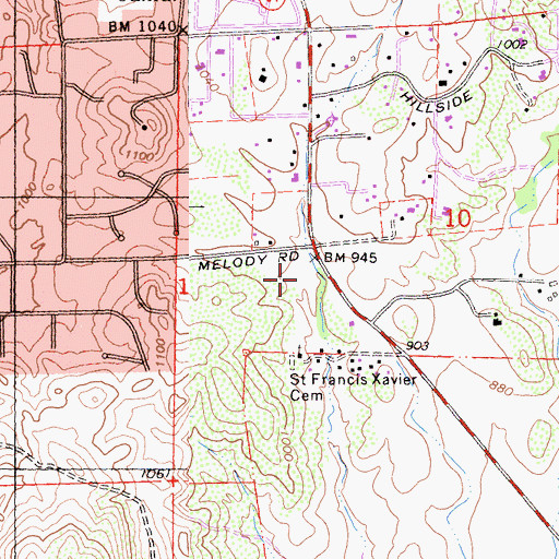 Topographic Map of Jamul Indian Village, CA
