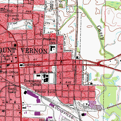 Topographic Map of Epworth United Methodist Church, IL