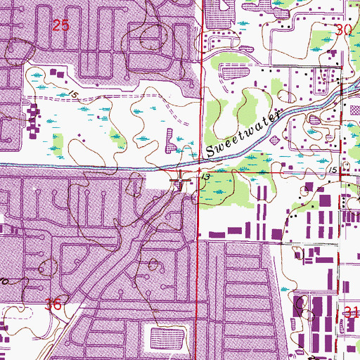 Topographic Map of Equus Meadow Pond, FL