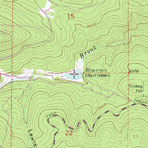 Topographic Map of Beaver Brook Number 3A Dam, CO