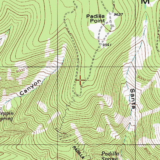 Topographic Map of Padilla Trail, NM