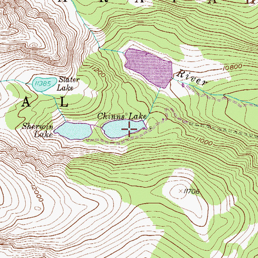 Topographic Map of Lower Chinns Dam, CO