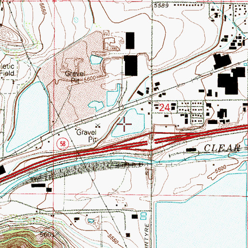Topographic Map of Duke Lake, CO
