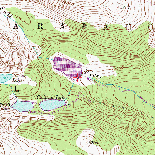 Topographic Map of Fall River Dam, CO