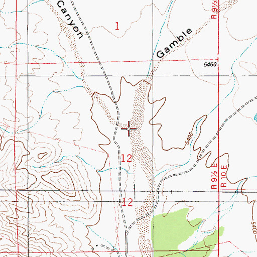 Topographic Map of Candelaria Canyon, NM
