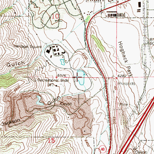 Topographic Map of Magic Mountain Reservoir Number 1, CO