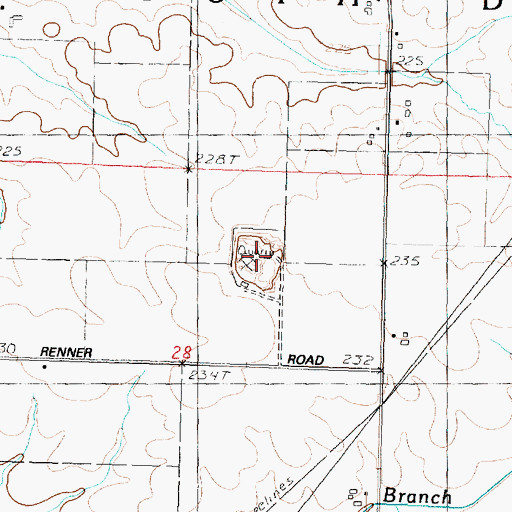 Topographic Map of Dixon Quarry, IL
