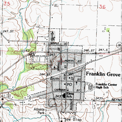 Topographic Map of Church of the Brethren, IL