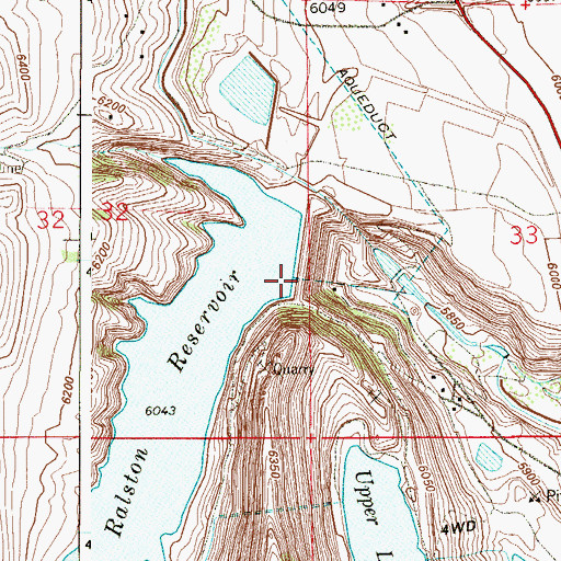 Topographic Map of Ralston Dam, CO