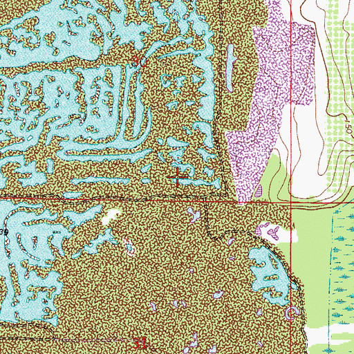 Topographic Map of Tenoroc State Fish Management Area, FL