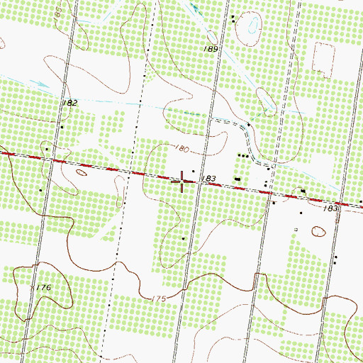 Topographic Map of Lloyd M Bentsen Elementary School, TX