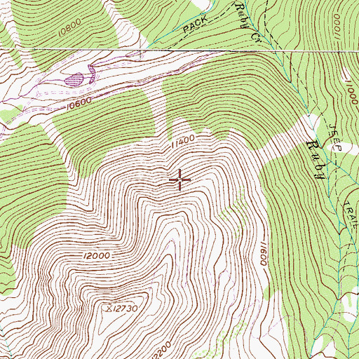 Topographic Map of Lower Urad Dam, CO