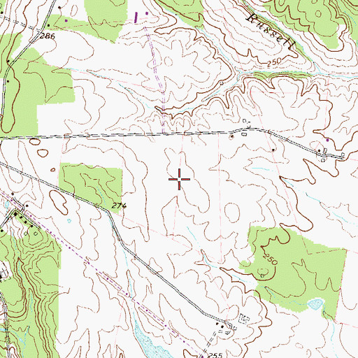 Topographic Map of Ashburn Village, VA