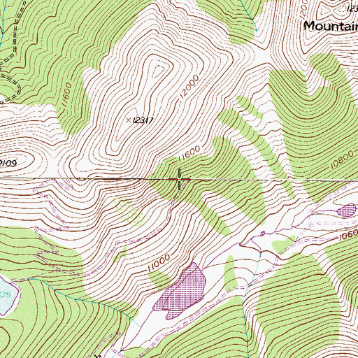 Topographic Map of Upper Urad Reservoir, CO