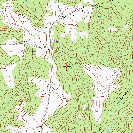 Topographic Map of Bailey Family Cemetery, GA