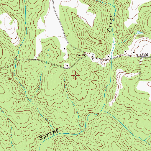 Topographic Map of Garner Family Cemetery, GA