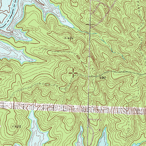 Topographic Map of Jackson Family Graveyard, GA