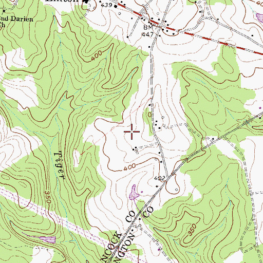 Topographic Map of Kilgore Family Cemetery, GA