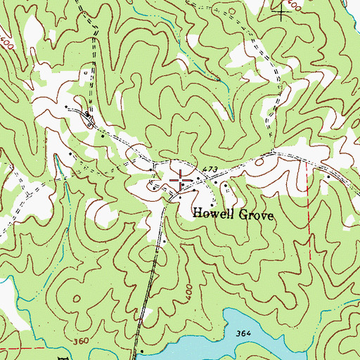Topographic Map of Mosley Family Cemetery, GA