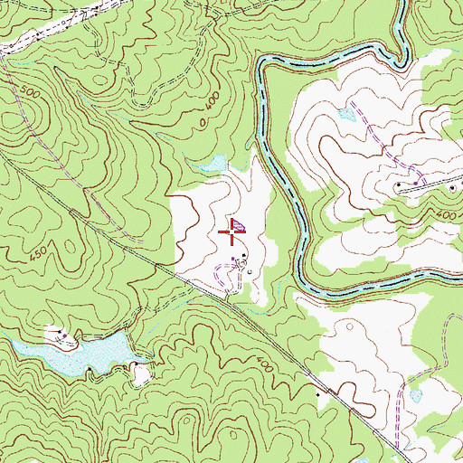 Topographic Map of Shivers Family Cemetery, GA