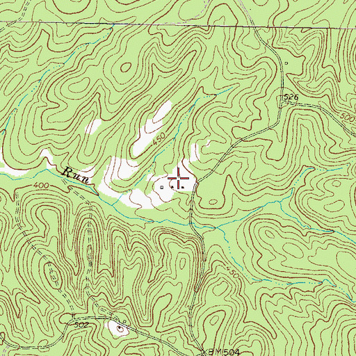 Topographic Map of Harper Family Cemetery Number 2, GA