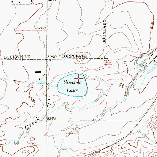 Topographic Map of Goodhue Number 1 Dam, CO
