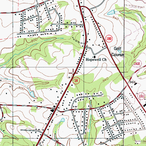 Topographic Map of Dixon Gin (historical), NC