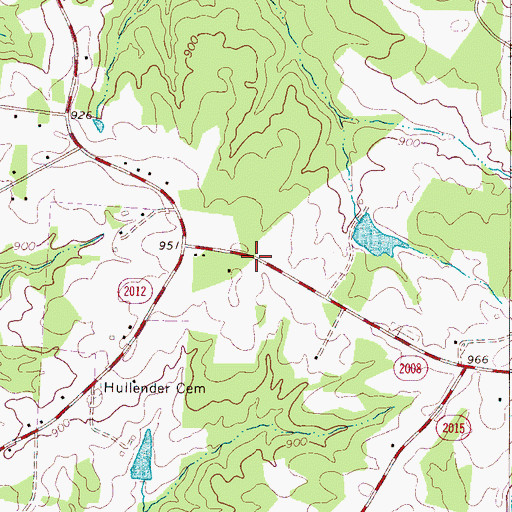 Topographic Map of Plank School (historical), NC