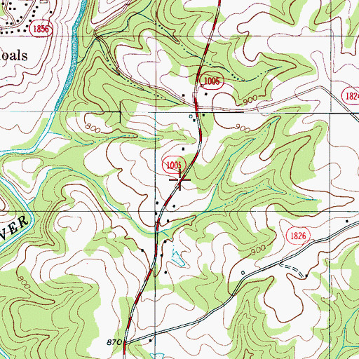 Topographic Map of Spangle School (historical), NC