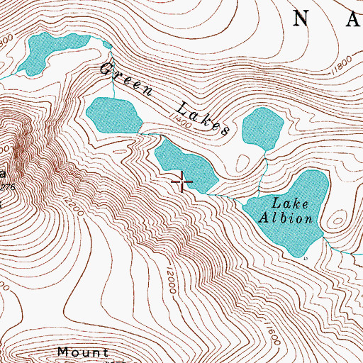 Topographic Map of Green Lake Number 2 Dam, CO