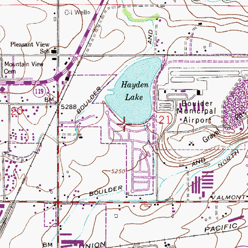Topographic Map of Hayden Dam, CO