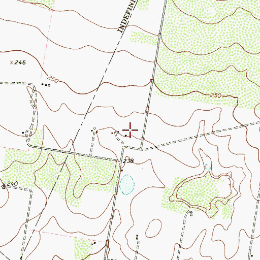 Topographic Map of Benavides Elementary School, TX