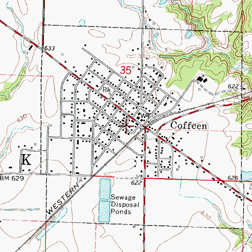Topographic Map of New Life Assembly of God Church, IL