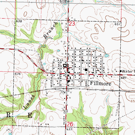 Topographic Map of Saint Matthew Lutheran Church, IL