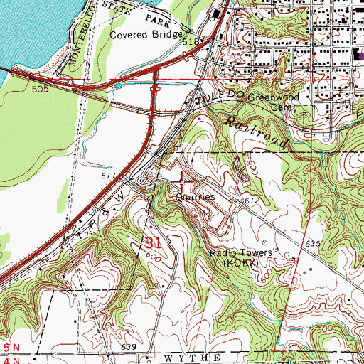 Topographic Map of Gray Quarry, IL