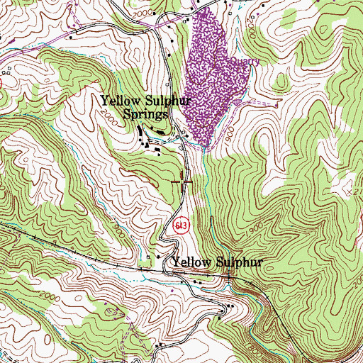Topographic Map of District B-01, VA