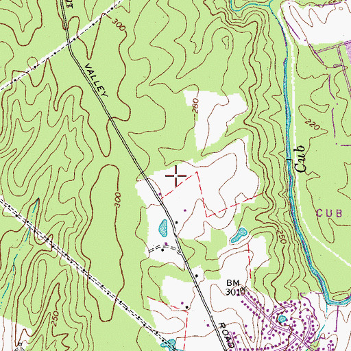 Topographic Map of Virginia Run Elementary School, VA