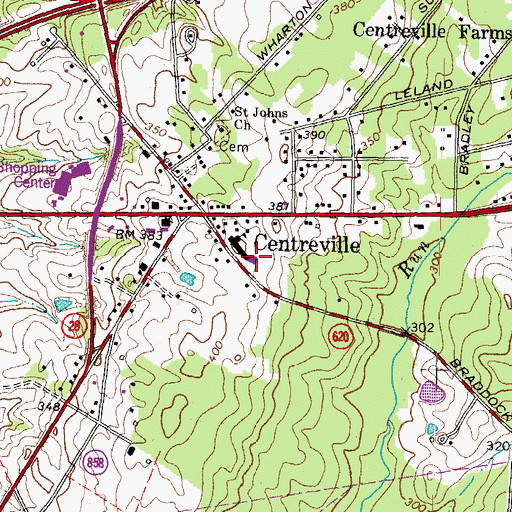 Topographic Map of Mountain View Alternative High School, VA
