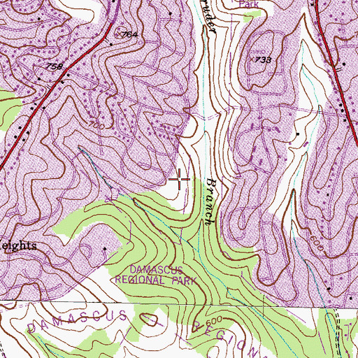 Topographic Map of Lois P Rockwell Elementary School, MD