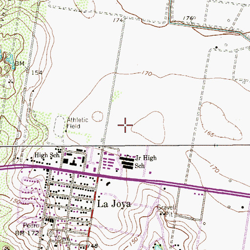 Topographic Map of Jimmy Carter High School, TX