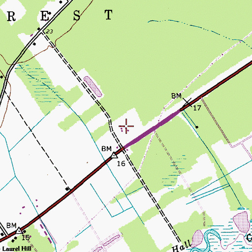 Topographic Map of Saint James Santee Elementary School, SC