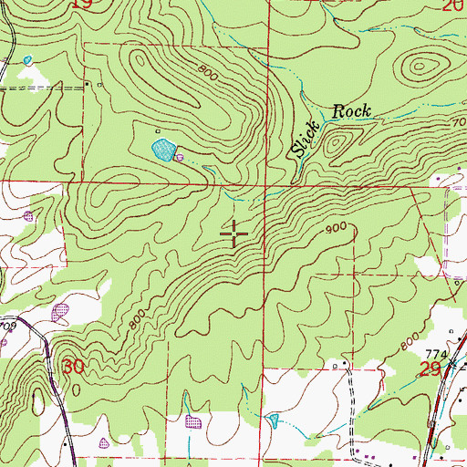 Topographic Map of Township of Formosa, AR