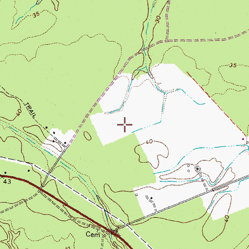 Topographic Map of District 3, VA