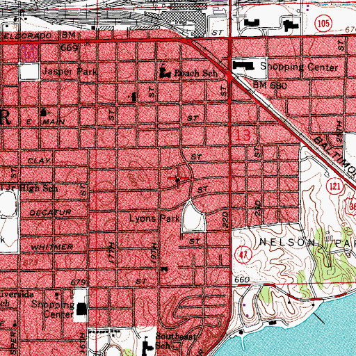 Topographic Map of Trinity Lutheran Church, IL