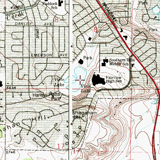 Topographic Map of Viele Lake Dam, CO