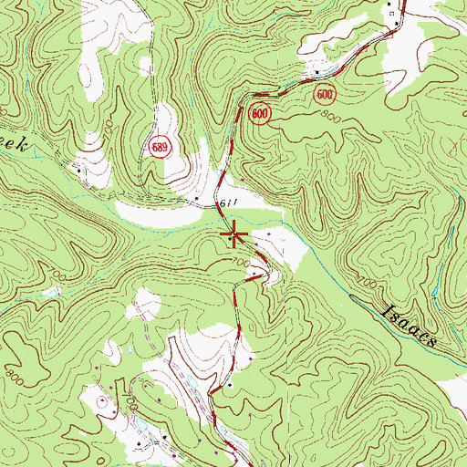 Topographic Map of Lew School (historical), VA