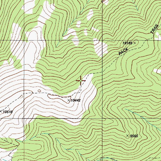 Topographic Map of Bluefront Trail, NM